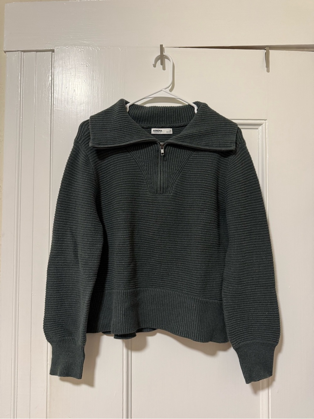 Sonoma Ribbed Half-Zip Sweater
